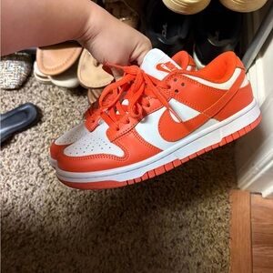 Orange and White Sneakers